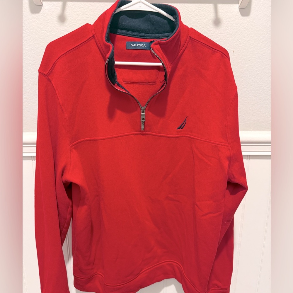 Mens Nautica Quarter Zip Large